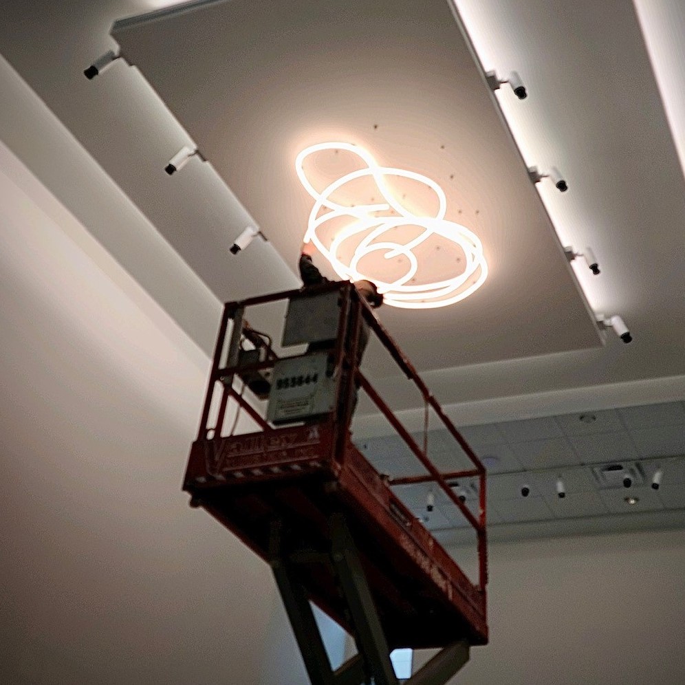 Ceiling light installation