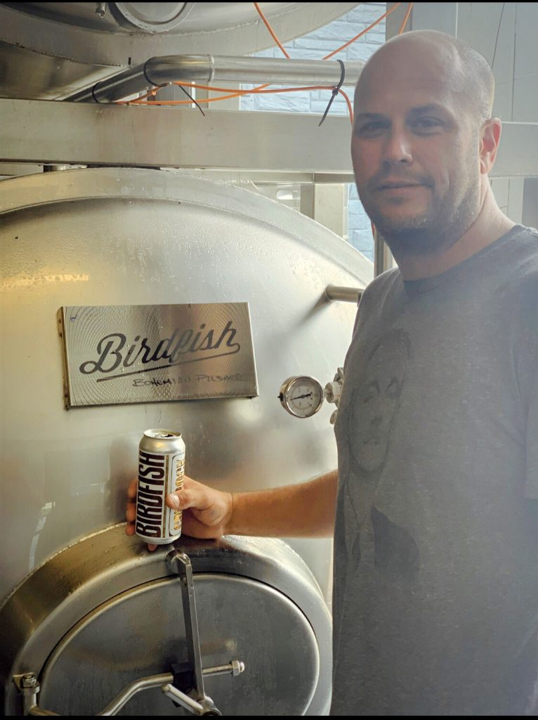 Brian Crumbacher holding a Crumbock