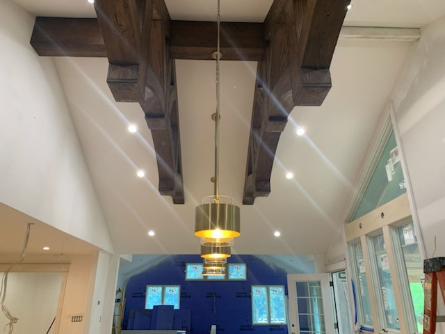 light fixture in a home that Jordan installed