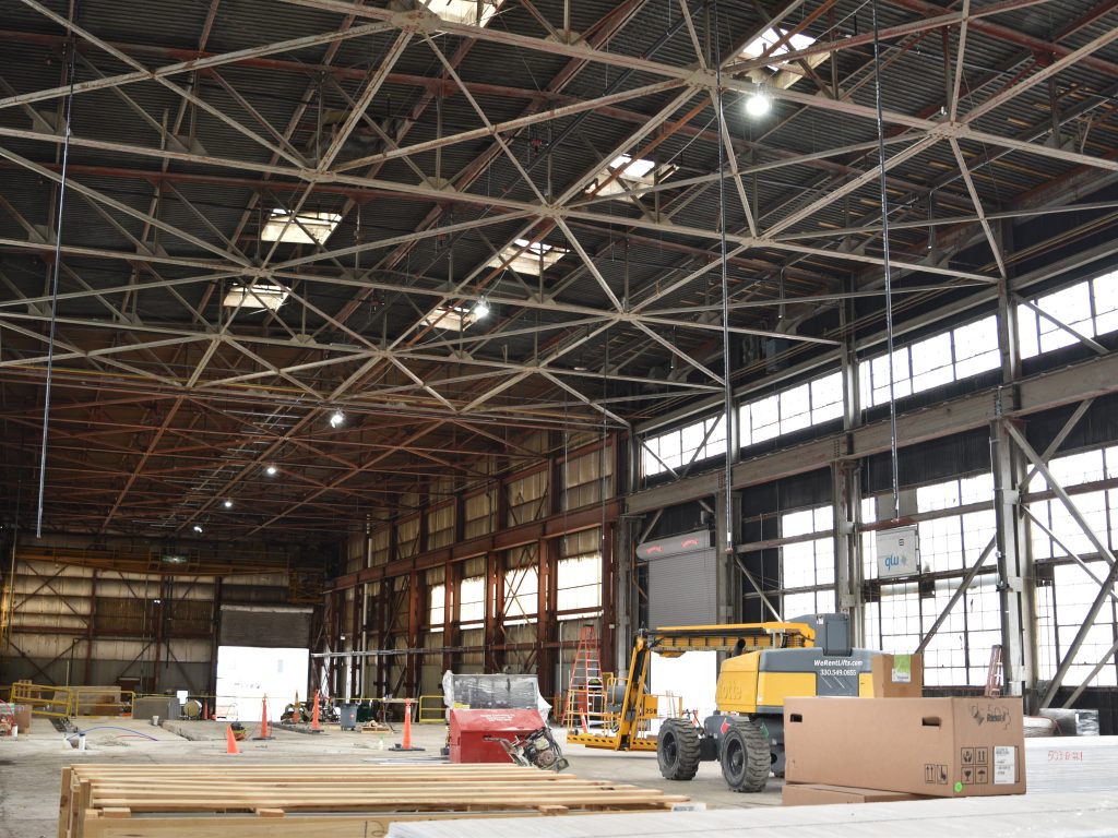 The old Republic warehouse in Youngstown is being renovated into Penguin City Brewery.