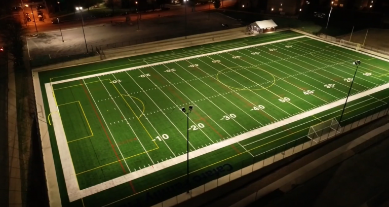 University Electric lights up Cafaro Family Field