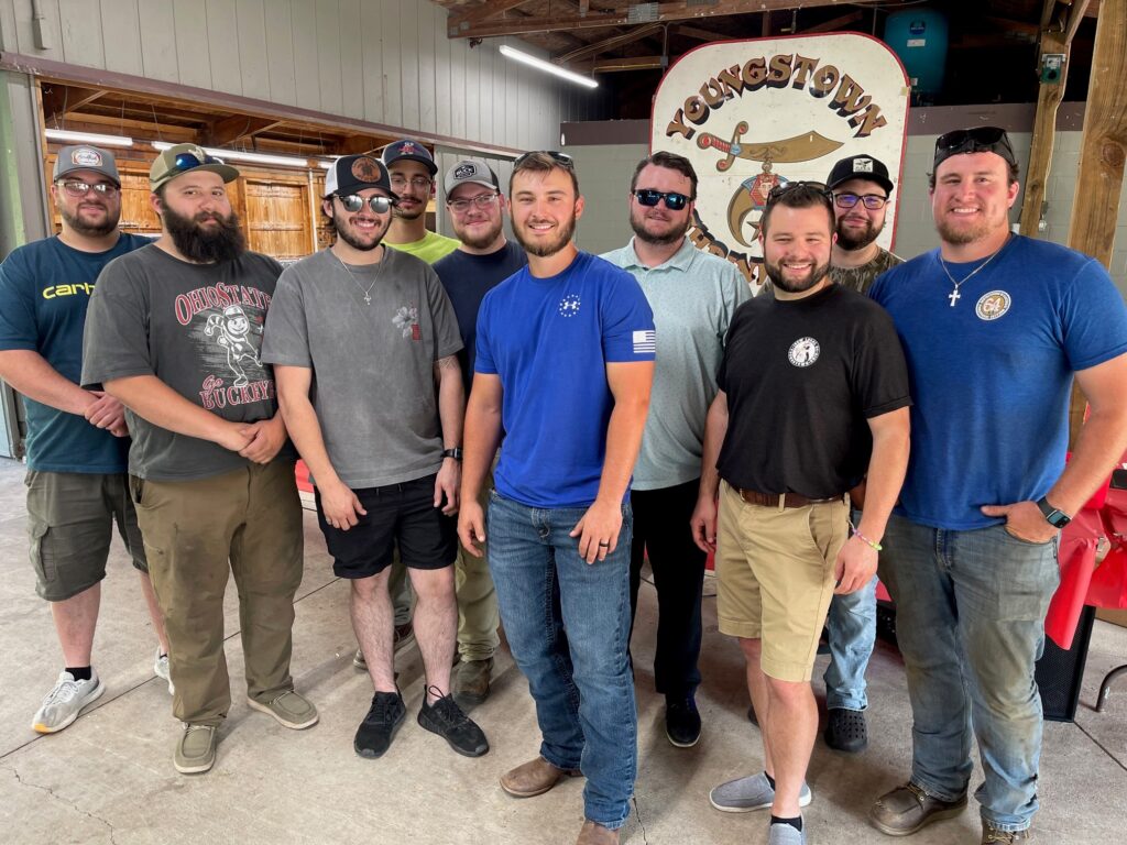IBEW Local 64 commercial/industrial apprenticeship completers, with Cody Hilliard and Ahren Peplow.