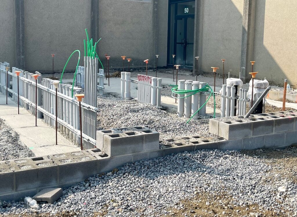 Main electrical setup outside the MCCTC technology building expansion.