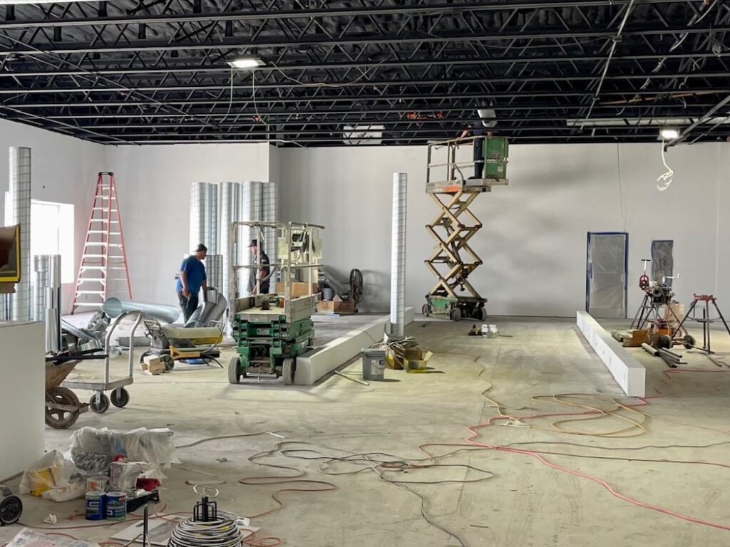 Front area of new Body Shop Total Fitness gym in Wedgewood Plaza in Austintown.